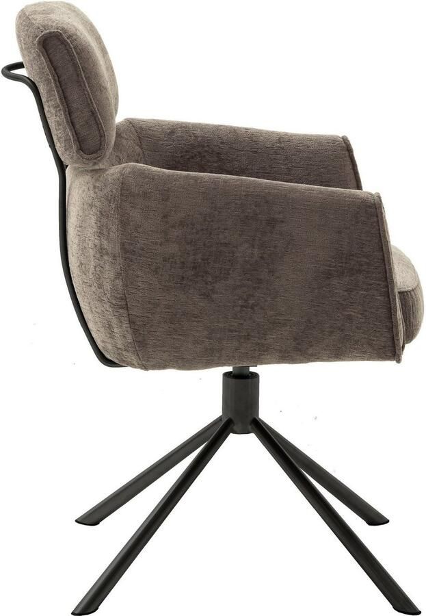 MCA furniture Eetkamerstoel Quebec (2-set) 360° draaibaar pocketvering zithoogte ca. 51 cm (set 2 stuks) - Foto 2