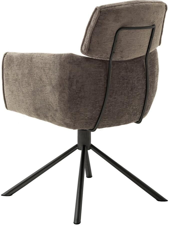 MCA furniture Eetkamerstoel Quebec (2-set) 360° draaibaar pocketvering zithoogte ca. 51 cm (set 2 stuks)