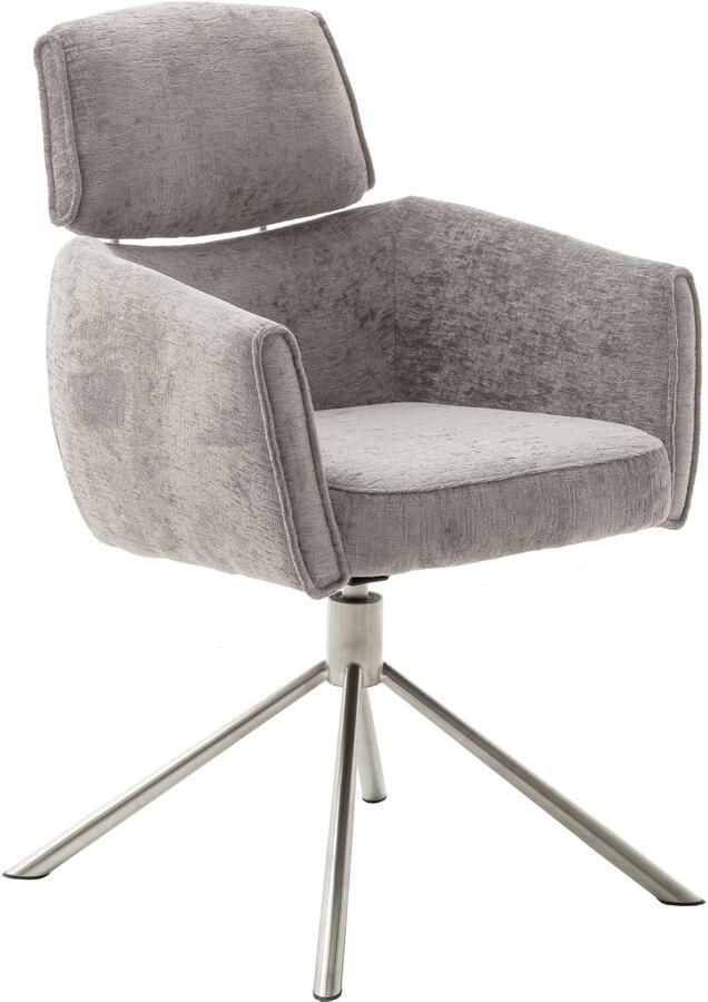 MCA furniture Eetkamerstoel Quebec (2-set) 360° draaibaar pocketvering zithoogte ca. 51 cm (set 2 stuks) - Foto 3