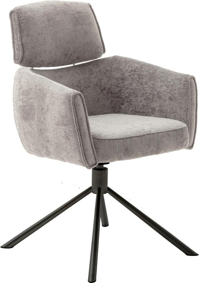 MCA furniture Eetkamerstoel Quebec (2-set) 360° draaibaar pocketvering zithoogte ca. 51 cm (set 2 stuks) - Foto 4