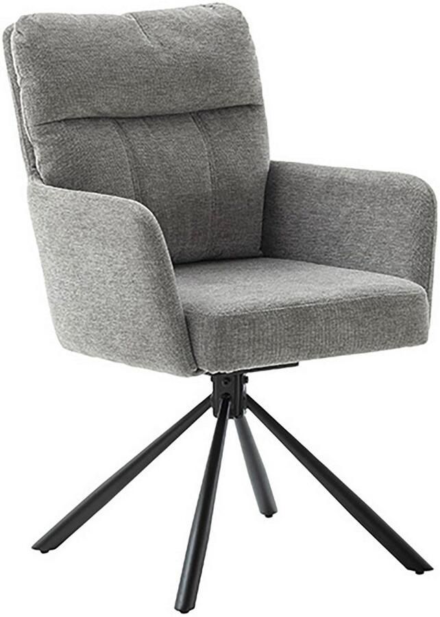 MCA furniture Eetkamerstoel Utica (2-set) draaibaar 180° pocketvering zithoogte ca. 50 cm - Foto 4