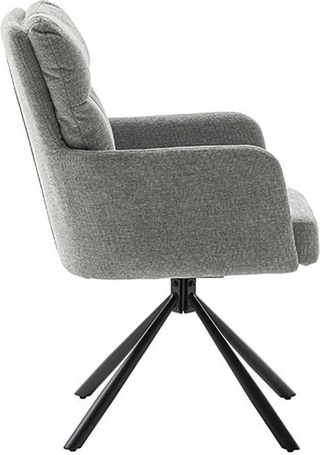 MCA furniture Eetkamerstoel Utica (2-set) draaibaar 180° pocketvering zithoogte ca. 50 cm - Foto 6