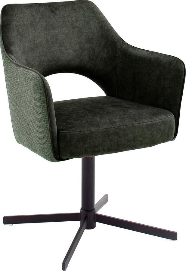 MCA furniture Eetkamerstoel Valetta 2-set 360° draaibaar pocketvering belastbaar tot 120 kg (set 2 stuks) - Foto 3