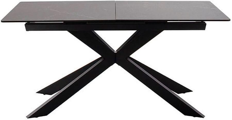 MCA furniture Eettafel BONANZA uitschuifbare tafel 160-200 cm gemarmerd Keramiek metaal marmer-look synchronisatie-uittrekmechanisme uittrekbaar 6-8 personen - Foto 8