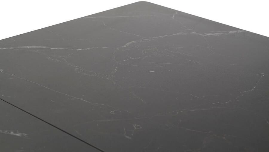 MCA furniture Eettafel BONANZA uitschuifbare tafel 160-200 cm gemarmerd Keramiek metaal marmer-look synchronisatie-uittrekmechanisme uittrekbaar 6-8 personen - Foto 6