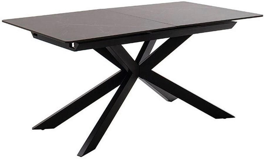 MCA furniture Eettafel BONANZA uitschuifbare tafel 160-200 cm gemarmerd Keramiek metaal marmer-look synchronisatie-uittrekmechanisme uittrekbaar 6-8 personen - Foto 5