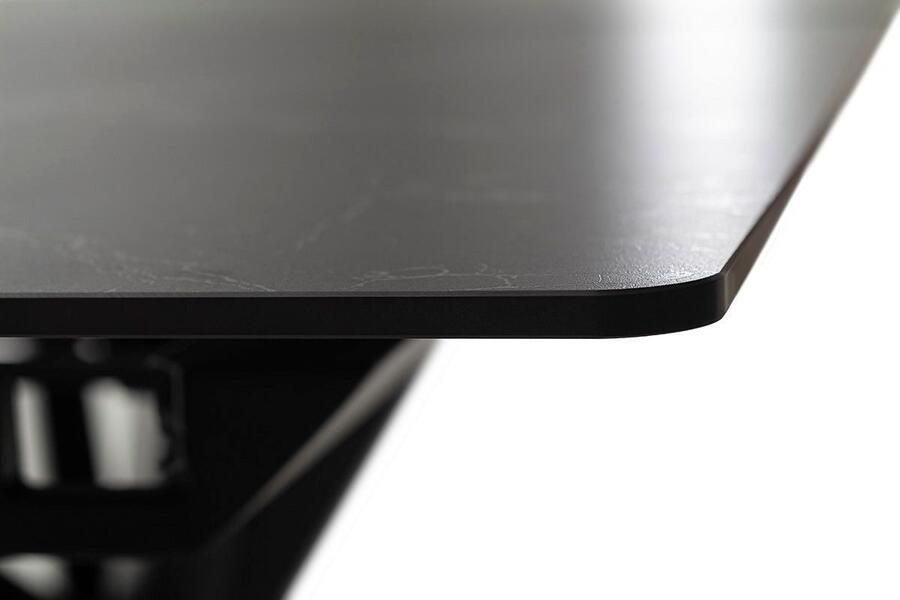 MCA furniture Eettafel BONANZA uitschuifbare tafel 160-200 cm gemarmerd Keramiek metaal marmer-look synchronisatie-uittrekmechanisme uittrekbaar 6-8 personen - Foto 2