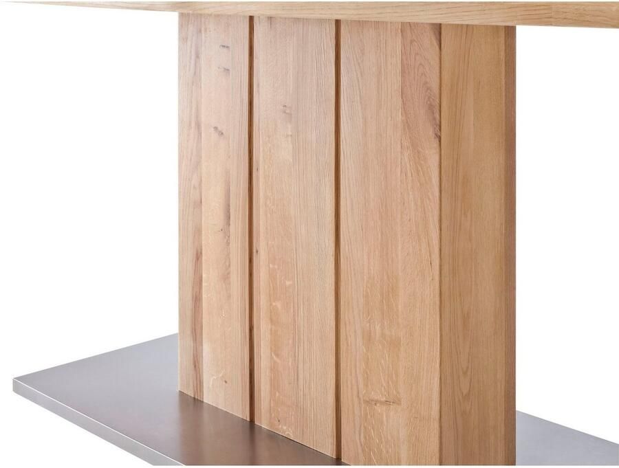 MCA furniture Eettafel Greta Eettafel met boomstamrand rechte rand of gedeelde tafelblad - Foto 3