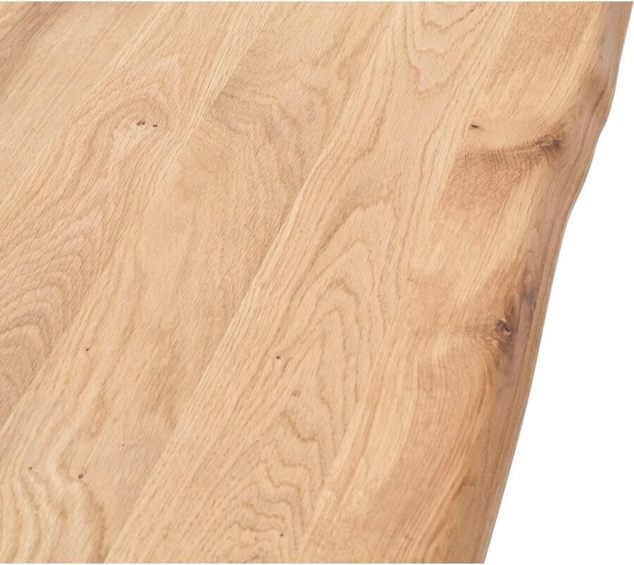 MCA furniture Eettafel Greta Eettafel met boomstamrand rechte rand of gedeelde tafelblad - Foto 2