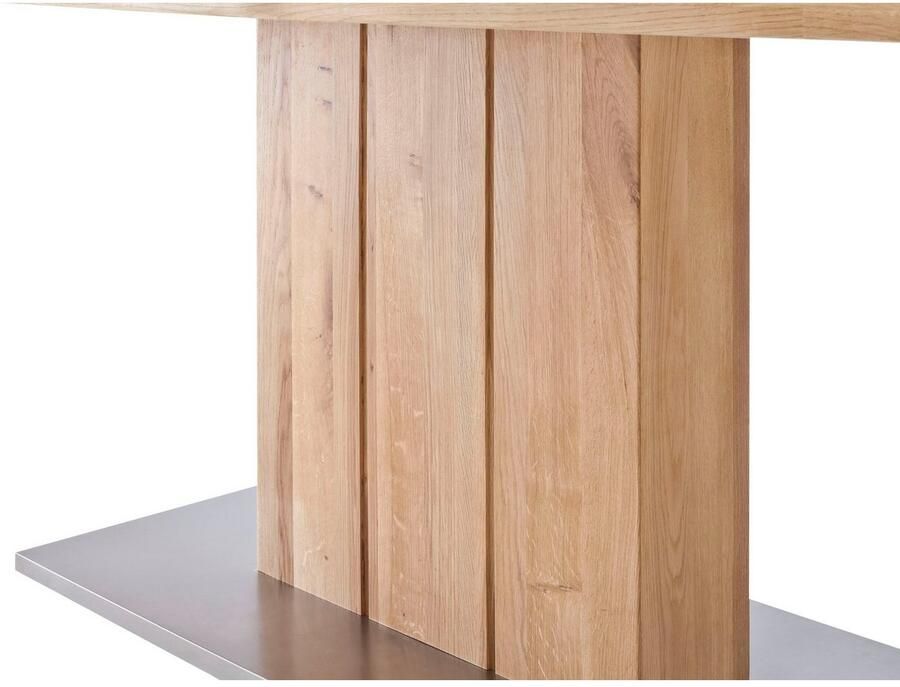 MCA furniture Eettafel Greta Eettafel met boomstamrand rechte rand of gedeelde tafelblad - Foto 2