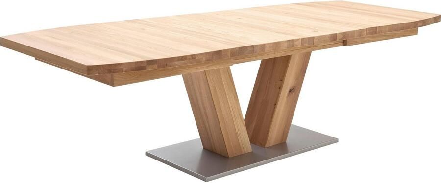 MCA furniture Eettafel Managua B Eettafel massief hout uittrekbaar