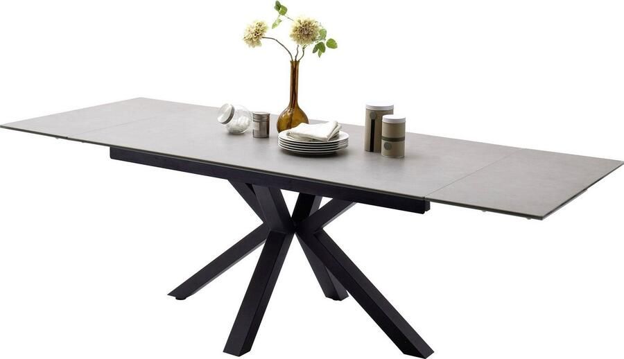 MCA furniture Eettafel Nagano Eettafel glas-keramiek met uittrekbaar deel aan de kopse kant - Foto 2