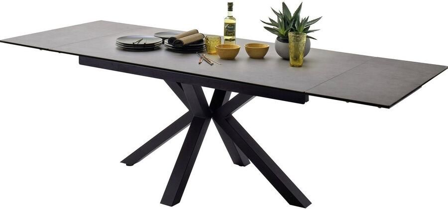 MCA furniture Eettafel Nagano Eettafel glas-keramiek met uittrekbaar deel aan de kopse kant - Foto 2