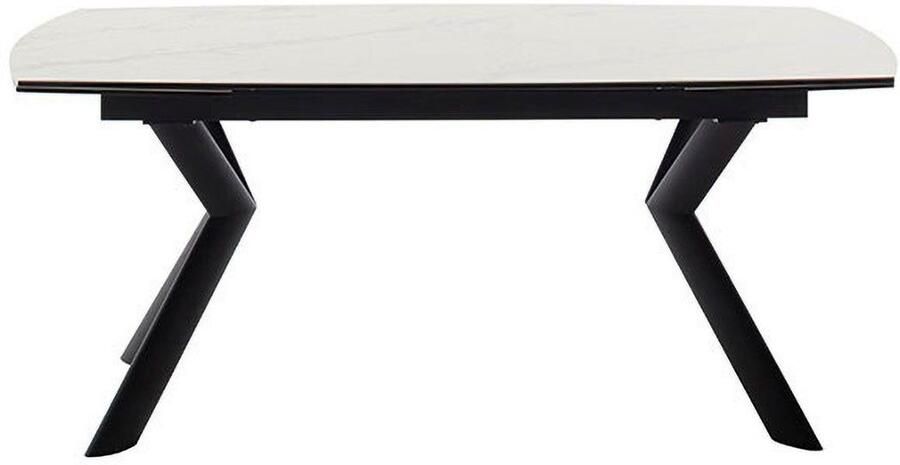 MCA furniture Eettafel OSSANA vierpoot tafel 180-260 cm Keramiek metaal eindschuif uittrekbaar tafelblad 13 mm 8-10 personen - Foto 11