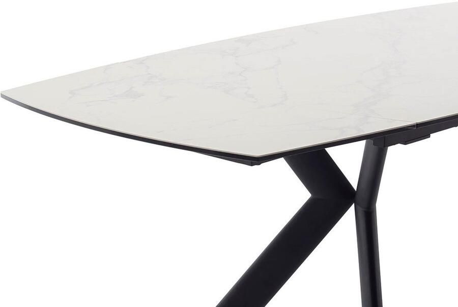 MCA furniture Eettafel OSSANA vierpoot tafel 180-260 cm Keramiek metaal eindschuif uittrekbaar tafelblad 13 mm 8-10 personen - Foto 2