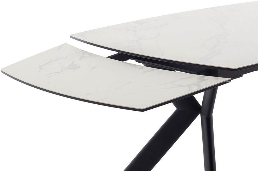 MCA furniture Eettafel OSSANA vierpoot tafel 180-260 cm Keramiek metaal eindschuif uittrekbaar tafelblad 13 mm 8-10 personen - Foto 5
