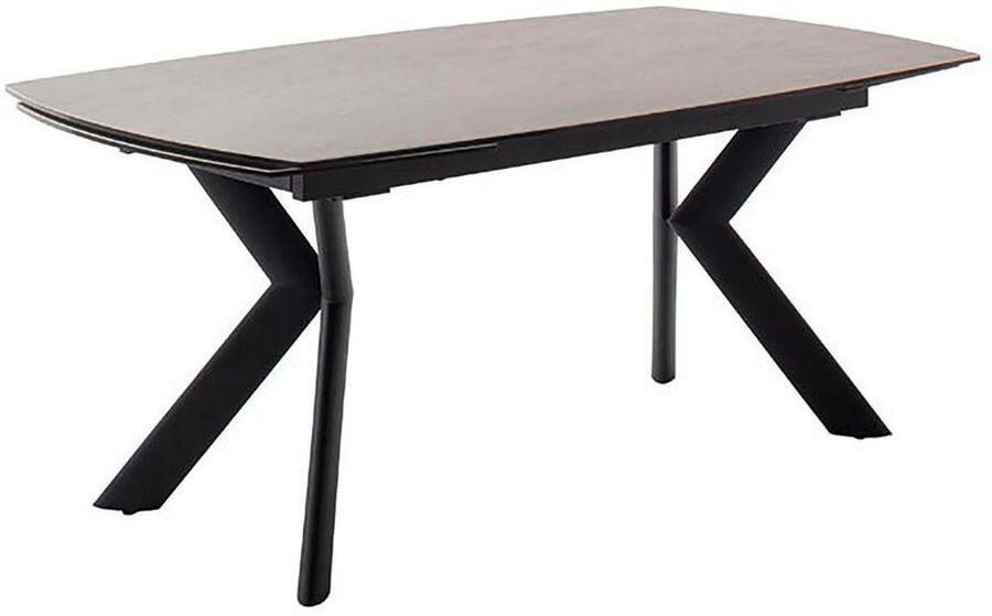 MCA furniture Eettafel OSSANA vierpoot tafel 180-260 cm Keramiek metaal eindschuif uittrekbaar tafelblad 13 mm 8-10 personen - Foto 5