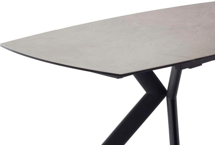 MCA furniture Eettafel OSSANA vierpoot tafel 180-260 cm Keramiek metaal eindschuif uittrekbaar tafelblad 13 mm 8-10 personen - Foto 2
