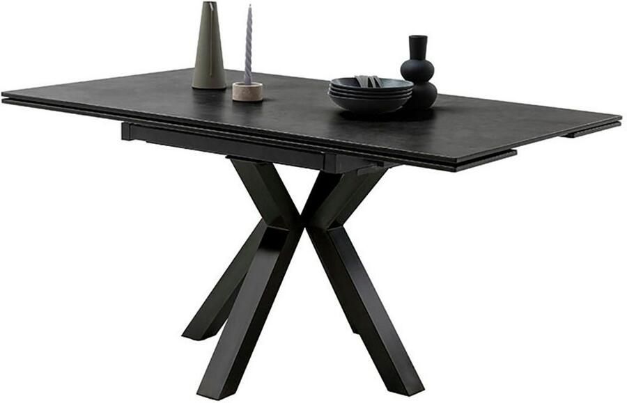 MCA furniture Eettafel PALLINI uitschuifbare tafel 90-150 cm Keramiek metaal lengteschuif uittrekbaar tafelblad 13 mm - Foto 6