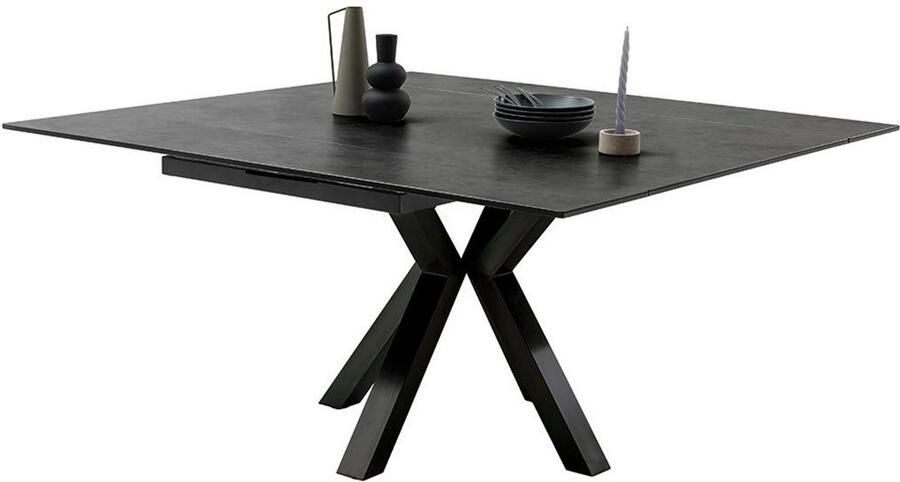 MCA furniture Eettafel PALLINI uitschuifbare tafel 90-150 cm Keramiek metaal lengteschuif uittrekbaar tafelblad 13 mm - Foto 10