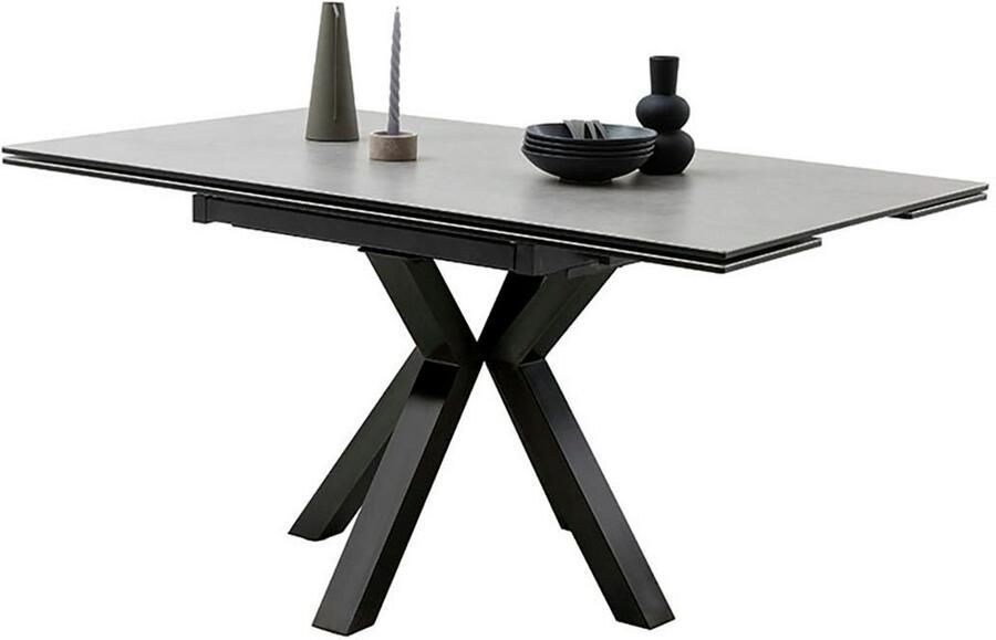 MCA furniture Eettafel PALLINI uitschuifbare tafel 90-150 cm Keramiek metaal lengteschuif uittrekbaar tafelblad 13 mm - Foto 6