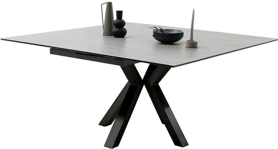 MCA furniture Eettafel PALLINI uitschuifbare tafel 90-150 cm Keramiek metaal lengteschuif uittrekbaar tafelblad 13 mm - Foto 10