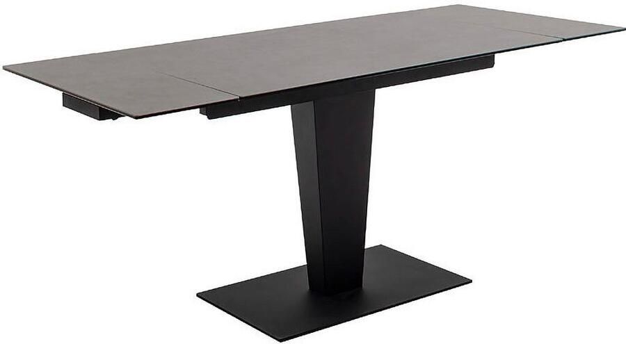 MCA furniture Eettafel PESARO uitschuifbare tafel met voet 120-180 cm Keramiek roestvrij staal eindschuif uittrekbaar tafelblad 14 mm - Foto 9