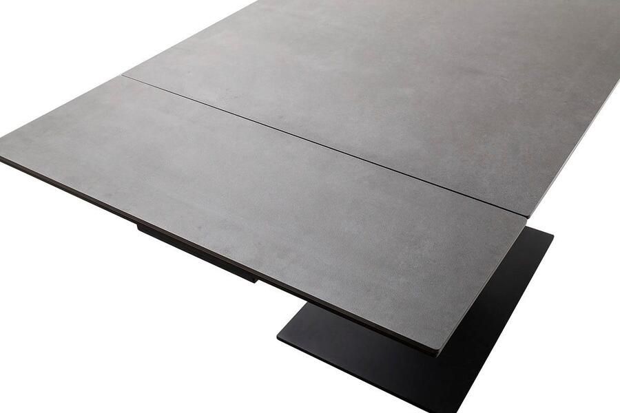 MCA furniture Eettafel PESARO uitschuifbare tafel met voet 120-180 cm Keramiek roestvrij staal eindschuif uittrekbaar tafelblad 14 mm - Foto 6