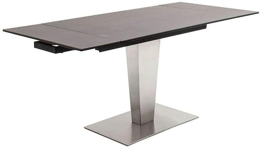 MCA furniture Eettafel PESARO uitschuifbare tafel met voet 120-180 cm Keramiek roestvrij staal eindschuif uittrekbaar tafelblad 14 mm - Foto 8