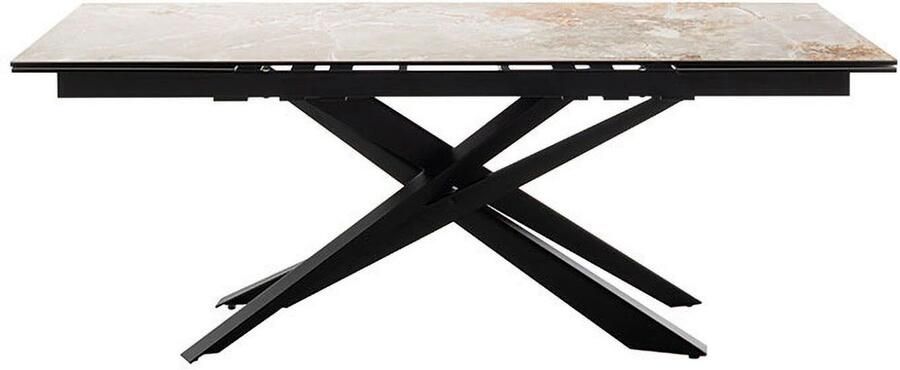 MCA furniture Eettafel TESERO uitschuifbare tafel 200-300 cm Keramiek metaal marmer-look uittrekbaar belastbaar tot 100 kg 10-12 personen - Foto 10