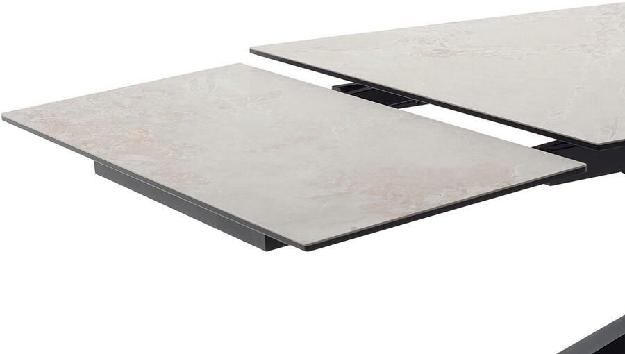 MCA furniture Eettafel TESERO uitschuifbare tafel 200-300 cm Keramiek metaal marmer-look uittrekbaar belastbaar tot 100 kg 10-12 personen - Foto 5