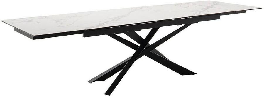 MCA furniture Eettafel TESERO uitschuifbare tafel 200-300 cm Keramiek metaal marmer-look uittrekbaar belastbaar tot 100 kg 10-12 personen - Foto 10