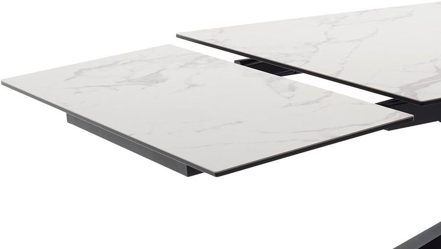 MCA furniture Eettafel TESERO uitschuifbare tafel 200-300 cm Keramiek metaal marmer-look uittrekbaar belastbaar tot 100 kg 10-12 personen - Foto 6