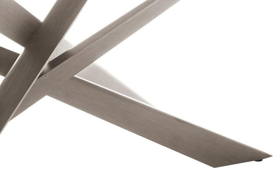 MCA furniture Eettafel TESERO uitschuifbare tafel 200-300 cm Keramiek roestvrij staal marmer-look uittrekbaar belastbaar tot 100 kg 10-12 personen - Foto 2