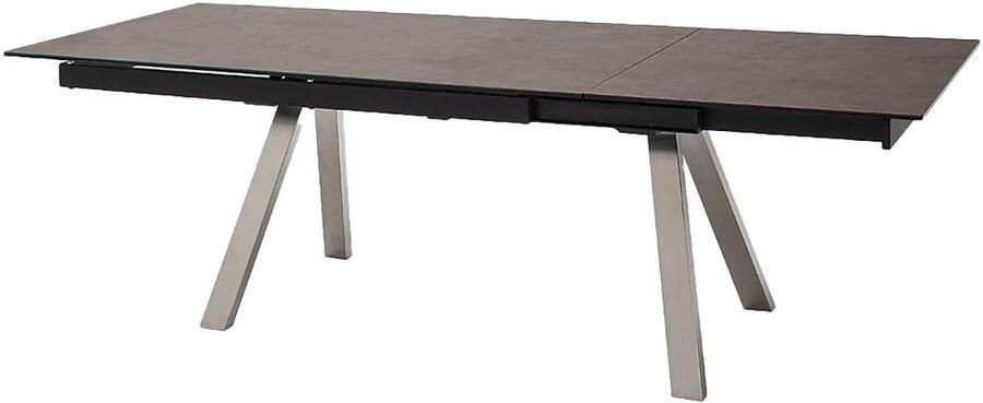 MCA furniture Eettafel TOBAGO uitschuiftafel 180-260 cm Keramiek roestvrij staal uitschuifbaar tafelblad 13 mm - Foto 4
