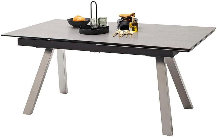 MCA furniture Eettafel TOBAGO uitschuiftafel 180-260 cm Keramiek roestvrij staal uitschuifbaar tafelblad 13 mm - Foto 2