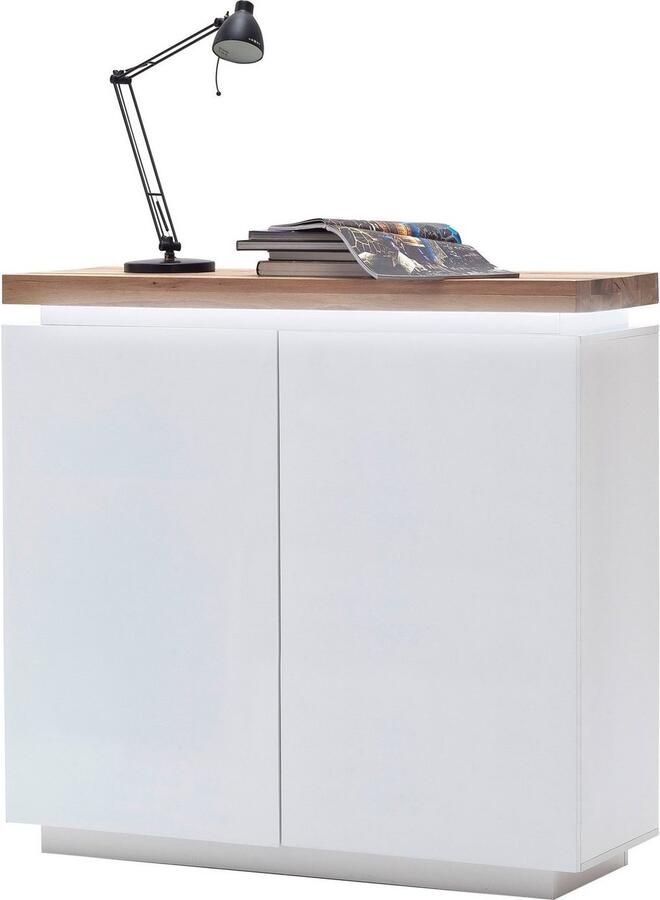 MCA furniture Highboard Romina met ledverlichting wit dimbaar incl. afstandsbediening - Foto 3