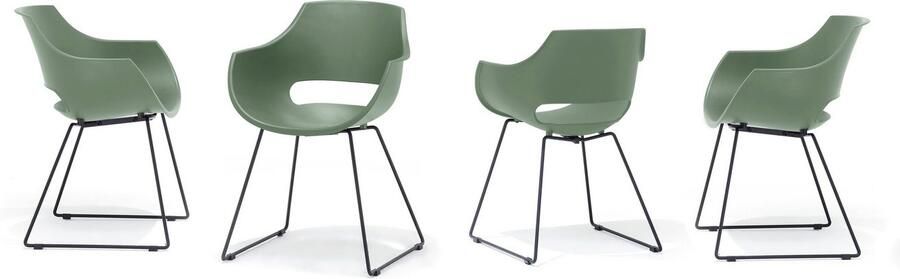 MCA furniture Kuipstoel Rockville 4-set schaats kunststof belastbaarheid 120 kg zithoogte ca. 46 cm (set 4 stuks) - Foto 6