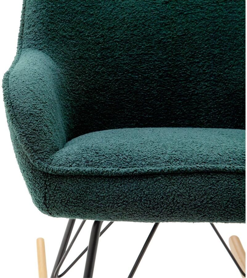 MCA furniture Schommelstoel Oran Stoel met beugelpoten met armleuning tot 120 kg belastbaar comfortzithoogte 49 cm