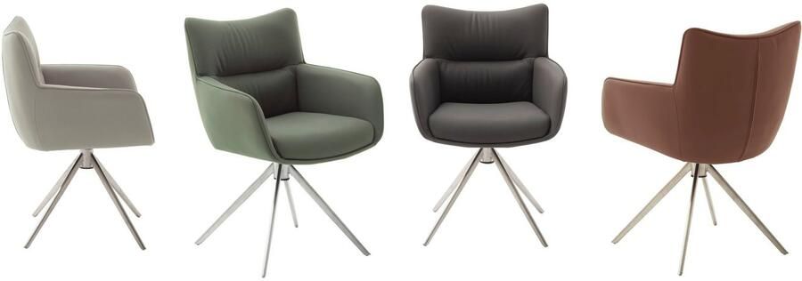 MCA furniture Stoel met 4 poten Limoen (set 2 stuks) 360° draaibaar belastbaarheid 120 kg zithoogte ca. 49 cm (set 2 stuks) - Foto 3