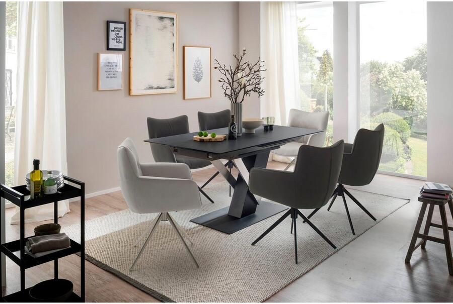 MCA furniture Stoel met 4 poten Limoen (set 2 stuks) 360° draaibaar belastbaarheid 120 kg zithoogte ca. 49 cm (set 2 stuks) - Foto 2