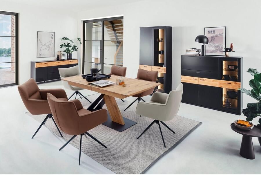 MCA furniture Stoel met 4 poten Limoen (set 2 stuks) 360° draaibaar belastbaarheid 120 kg zithoogte ca. 49 cm (set 2 stuks) - Foto 2