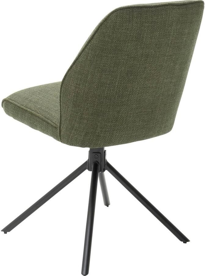 MCA furniture Stoel met 4 poten Pemba set van 2 180º draaibaar met nivellering stoel belastbaar tot 120 kg (set 2 stuks) - Foto 3