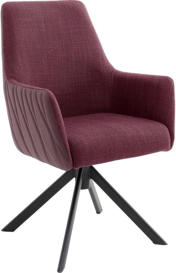 MCA furniture Stoel met 4 poten Reynosa Eetkamerstoel 360º draaibaar met nivellering belastbaar tot 120 kg (set 2 stuks) - Foto 4