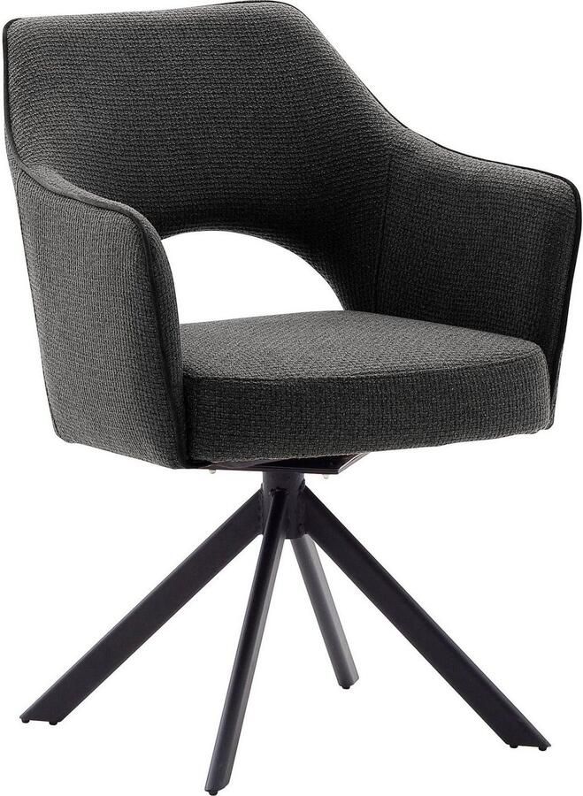 MCA furniture Stoel met 4 poten Tonala (2-set) 180° draaibaar belastbaarheid 120 kg zithoogte ca. 49 cm (2 stuks) - Foto 2
