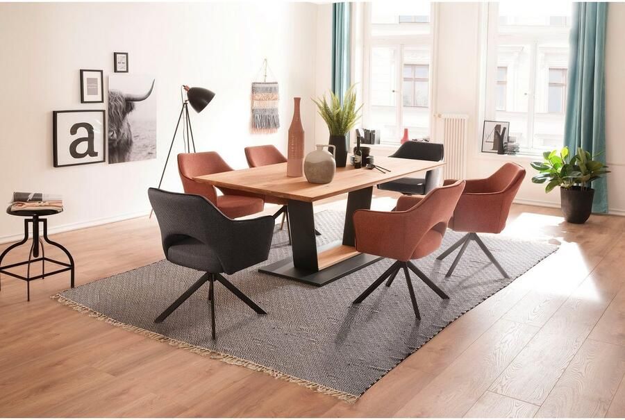 MCA furniture Stoel met 4 poten Tonala (2-set) 180° draaibaar belastbaarheid 120 kg zithoogte ca. 49 cm (2 stuks) - Foto 4
