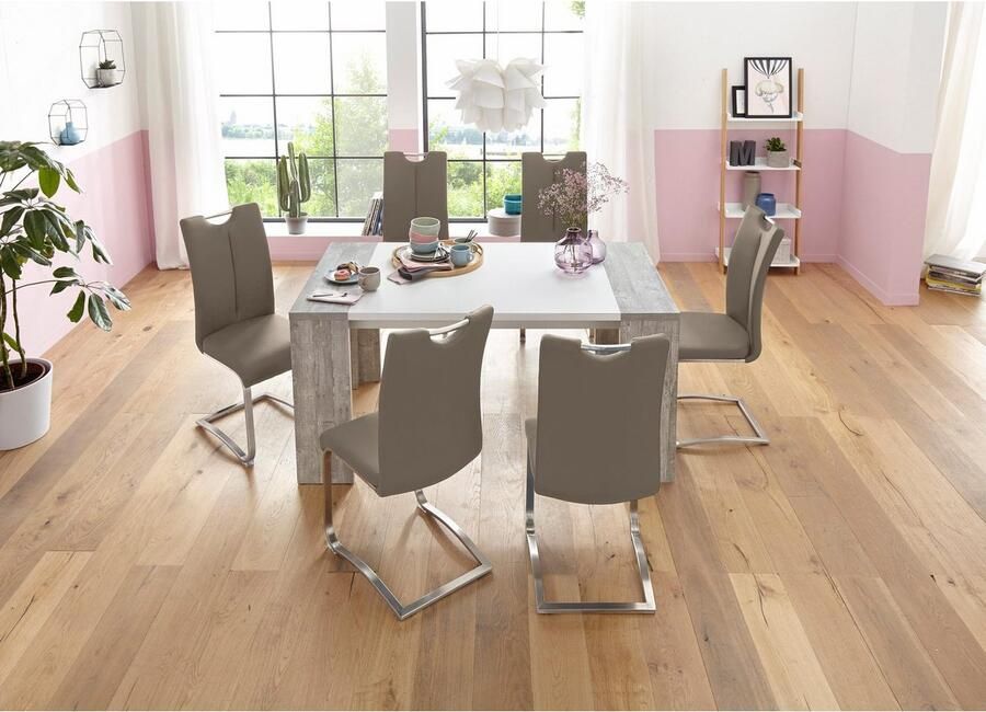 MCA furniture Vrijdragende stoel Artos TOPSELLER! Stoel tot 140 Kg belastbaar (2 stuks) - Foto 2