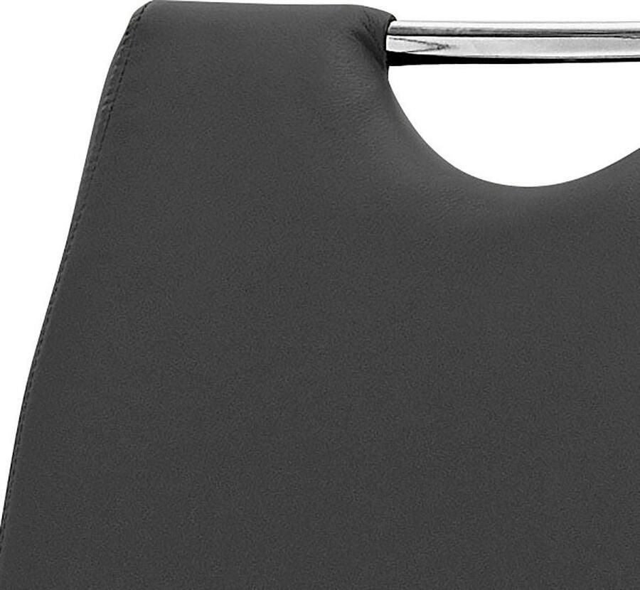 MCA furniture Vrijdragende stoel Keulen Overtrokken met kunstleer comfortzithoogte stoel belastbaar tot 120 kg (set 4 stuks)