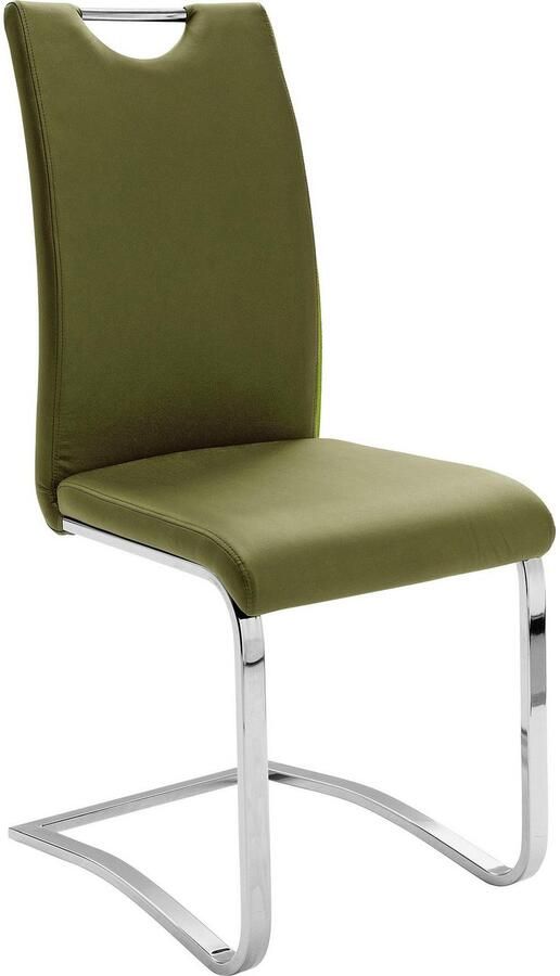 MCA furniture Vrijdragende stoel Keulen Overtrokken met kunstleer comfortzithoogte stoel belastbaar tot 120 kg (set 4 stuks) - Foto 4