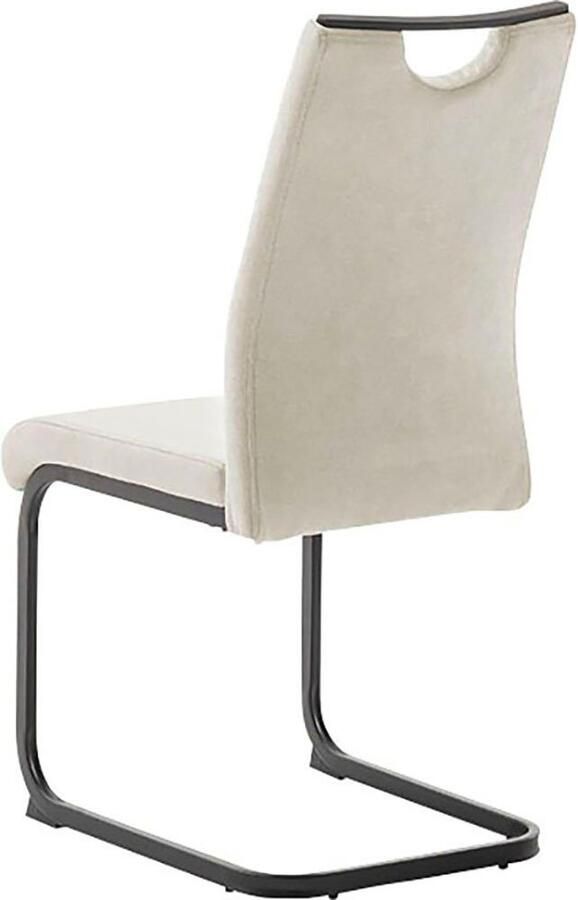 MCA furniture Vrijdragende stoel MCA DERESINA sledestoel met handgreep (4-set) schommelstoelen met handgreep comfort zithoogte van ca. 48 cm - Foto 4